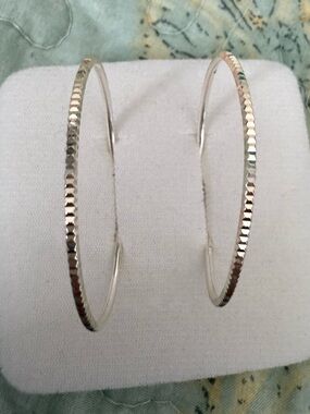 925 Silver Hoop Earrings - Romantic style